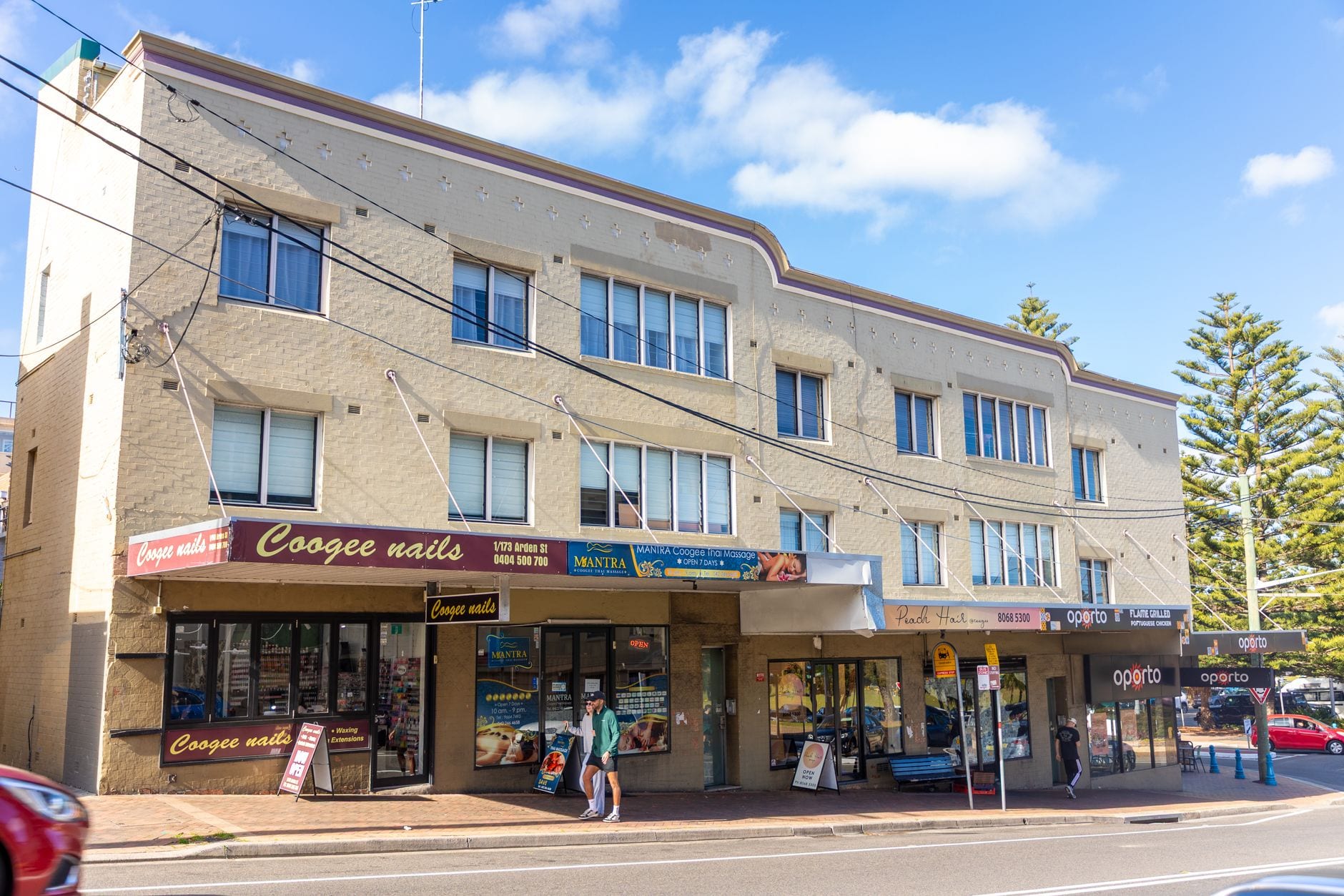 A retail facade with a fresh coat.